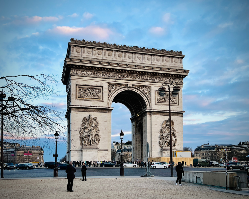 The Arc de Triomphe on the Champs-Elysees. Photo by 3DVISU on Unsplash