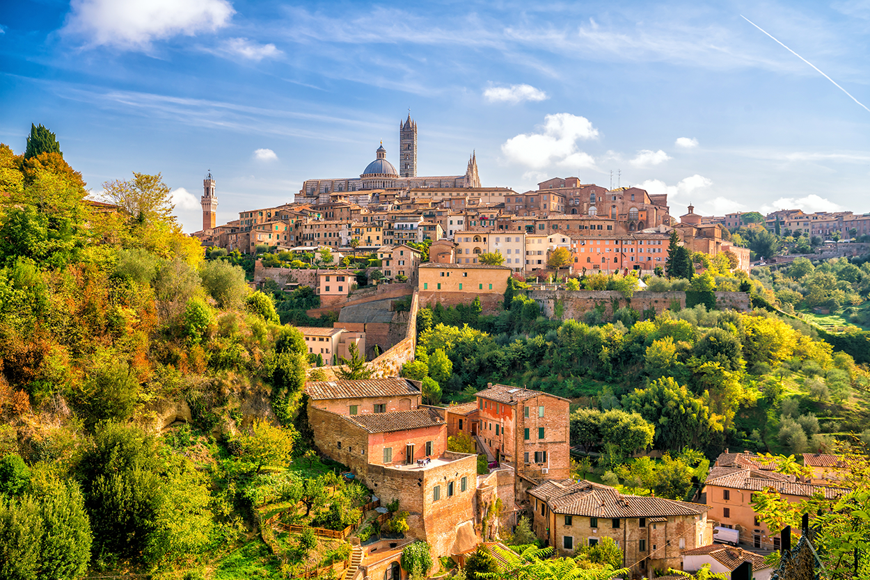 View of the town of Siena Italy- credit AdobeStock